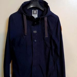 G-Star Raw Navy Blue Hooded Jacket